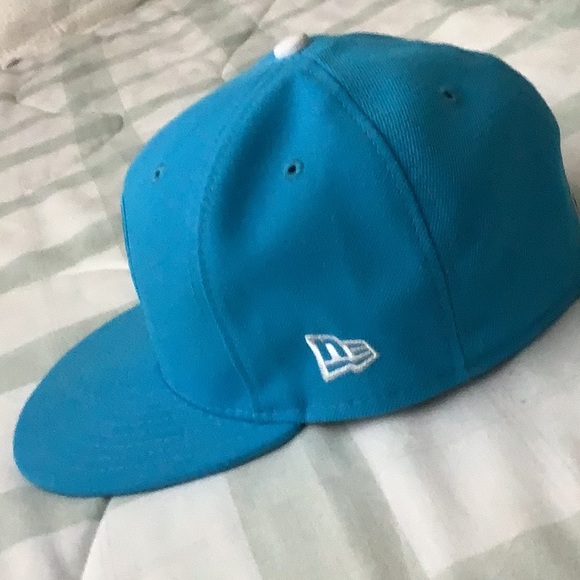 LA Dodgers Official New Era Turquoise 59FIFTY Fitted Baseball Cap-6 7/8" - Picture 2 of 9